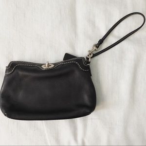 Black Coach Wristlet